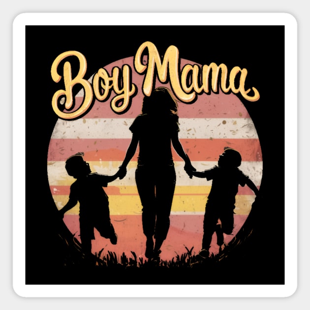 Boy mama Magnet by Humor Me tees.